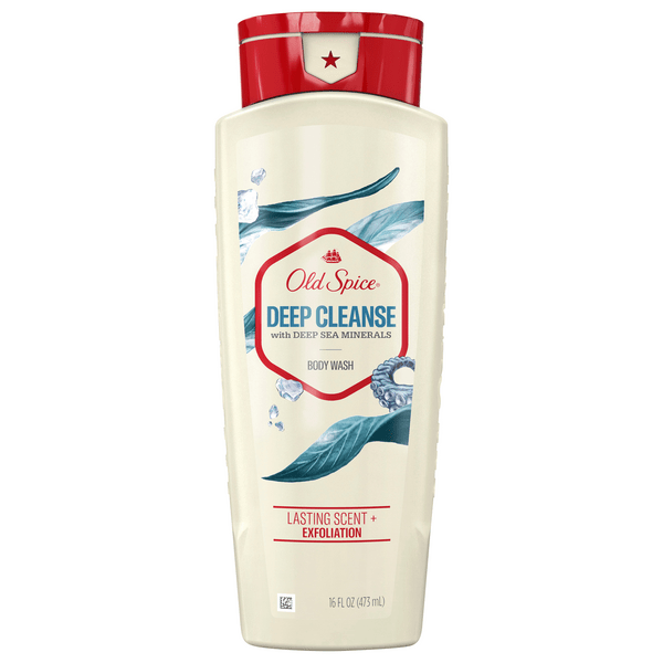 Save on Old Spice Men's Body Wash Deep Cleanse with Deep Sea Minerals