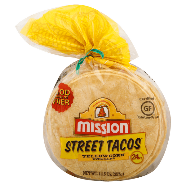 Save on Mission Street Tacos Yellow Corn Tortillas Gluten Free 24 ct