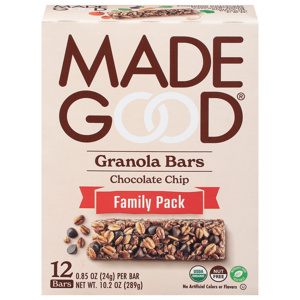 Save on Made Good Granola Bars Chocolate Chip Organic Family Pack 12 ct Order Online Delivery