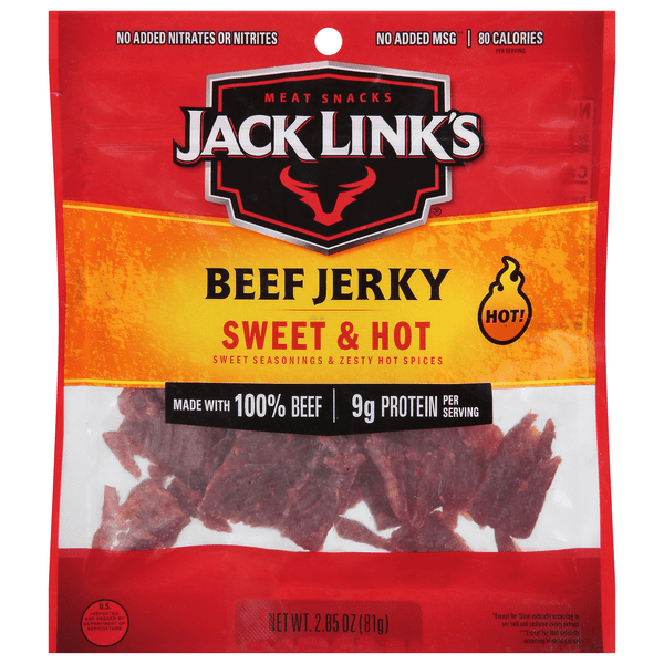 Save on Jack Link's Meat Snacks Beef Jerky Sweet & Hot Order Online