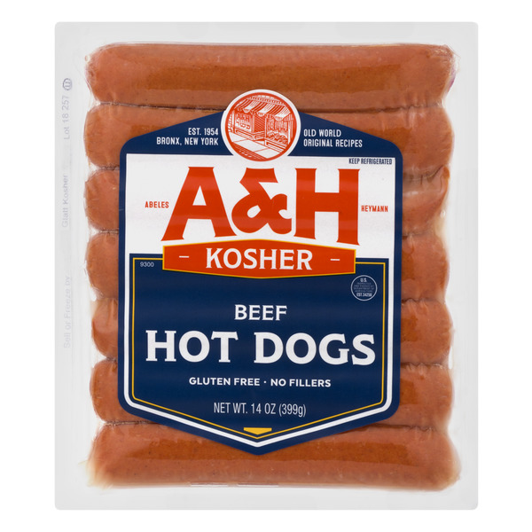 Save on Abeles & Heymann Beef Frankfurters Kosher Gluten Free 8 ct