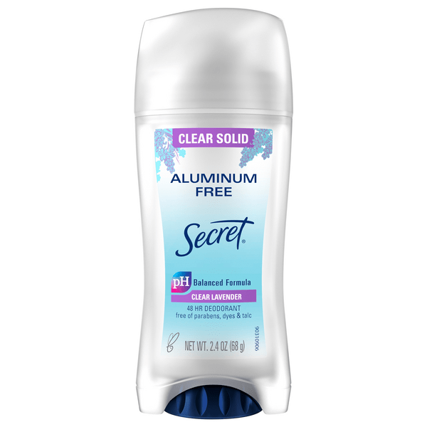 Save on Secret Aluminum Free Deodorant Clear Lavender Order Online