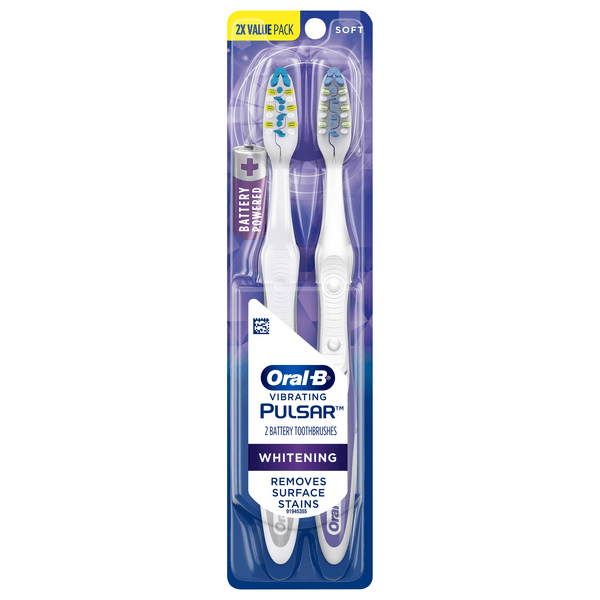 Save on OralB 3D White Luxe Pulsar Battery Powered Toothbrushes Soft