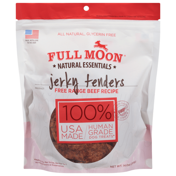 Save on Full Moon Dog Treats Jerky Tenders Beef Recipe Order Online