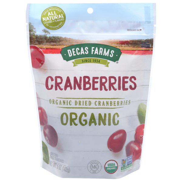Save on Decas Farms Organic Dried Cranberries Order Online Delivery