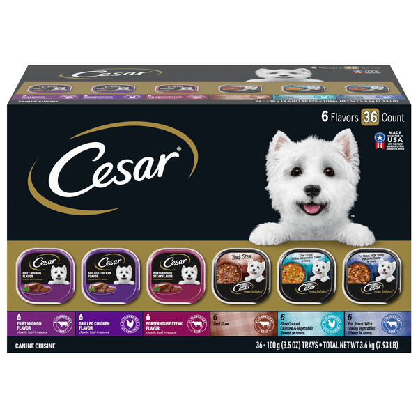Save on Cesar Classics & Home Delights Wet Dog Food Variety Pack 36