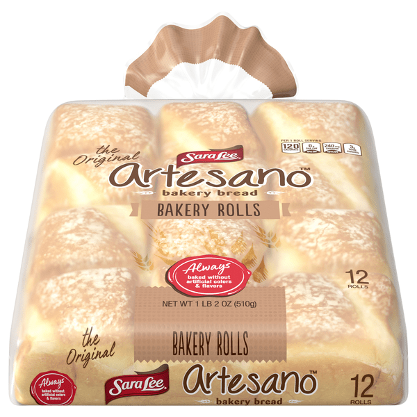 Save on Sara Lee Artesano Bakery Dinner Rolls 12 ct Order Online
