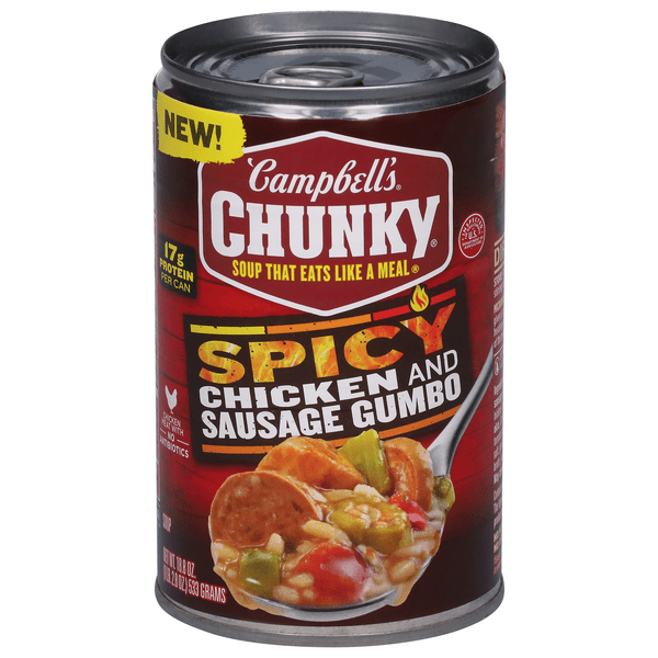Save on Campbell's Chunky Spicy Chicken & Sausage Gumbo Soup Order Online Delivery Food Lion