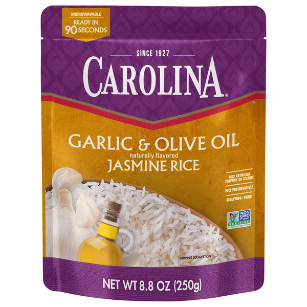 Save on Carolina 90 Second Jasmine Rice Garlic & Olive Oil Order Online