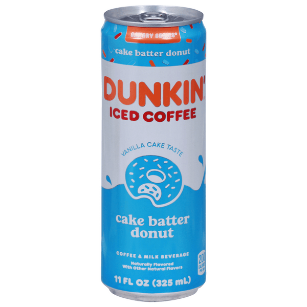 Save on Dunkin' Cake Batter Donut Iced Coffee & Milk Beverage Order