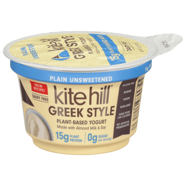 Save on Kite Hill Greek Style PlantBased Yogurt Plain Unsweetened