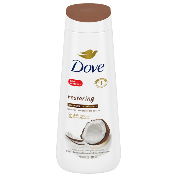 Save on Dove Restoring Body Wash Coconut Butter & Cocoa Butters Order