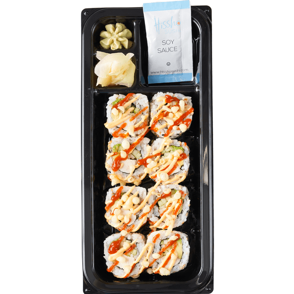 Save on Hissho Sushi Spicy Chicken California Roll Cooked (Avail. 11am