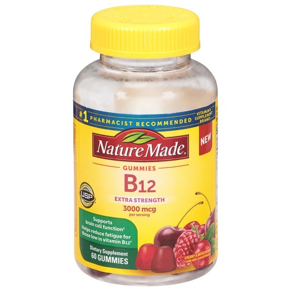 Save on Nature Made Extra Strength Vitamin B12 3000 mcg Gummies Cherry