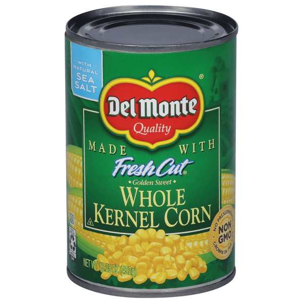 Save on Del Monte Fresh Cut Whole Kernel Corn Golden Sweet with Sea Salt Order Online Delivery