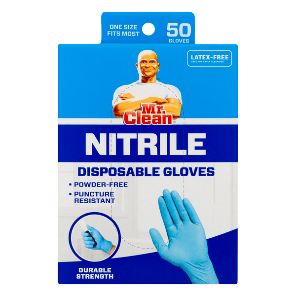 Save on Mr. Clean Disposable Nitrile Gloves Latex Free Order Online