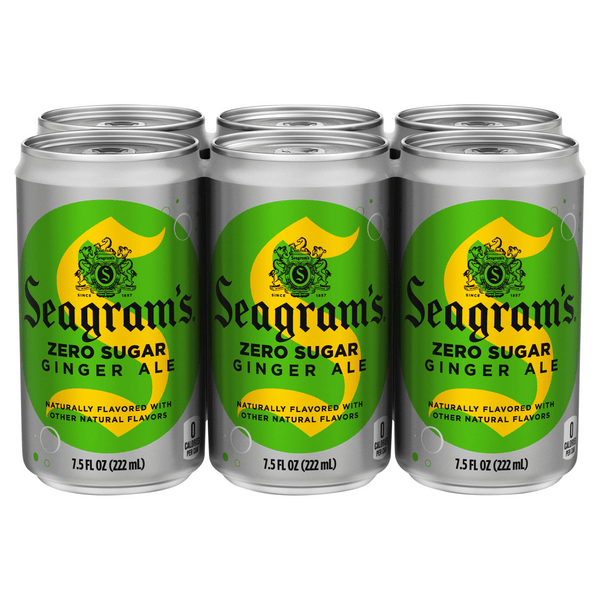Save on Seagram's Diet Ginger Ale Soda Caffeine Free Mini 6 pk Order