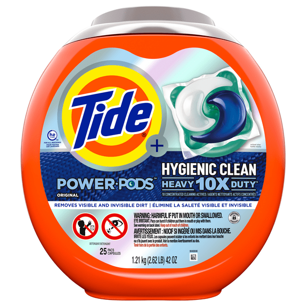 Save on Tide+ Power PODS Hygienic Clean Heavy Duty Laundry Detergent