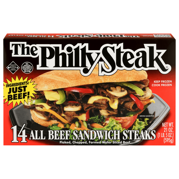 Save on The Philly Steak All Beef Sandwich Steaks 14 ct Frozen Order