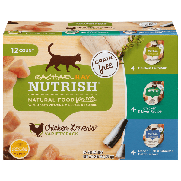 Save on Rachael Ray Nutrish Grain Free Chicken Lover's Variety Wet Cat