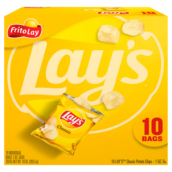 Save on Lay's Potato Chips Classic 10 ct Order Online Delivery Food