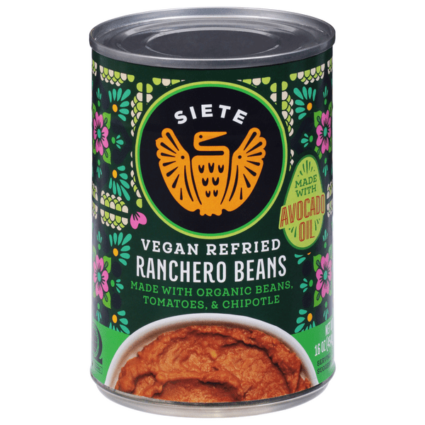 Save on Siete Refried Ranchero Beans Vegan Order Online Delivery MARTIN'S