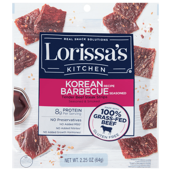 Save on Lorissa's Kitchen Premium Steak Strips Korean Barbeque 100