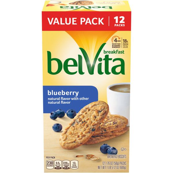 Save on belVita Breakfast Biscuits Blueberry 12 ct Order Online