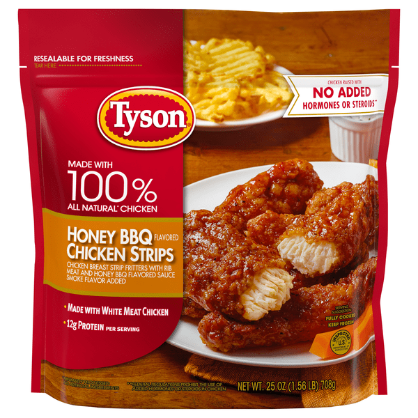 Save on Tyson Fully Cooked Chicken Strips Honey BBQ Order Online