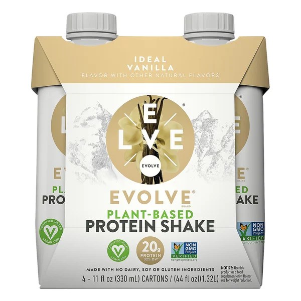 Save on Evolve PlantBased Protein Shake Ideal Vanilla 4 ct Order