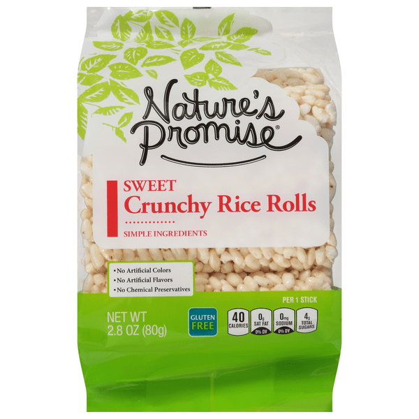 Save on Nature's Promise Crunchy Rice Rolls Sweet Gluten Free Order