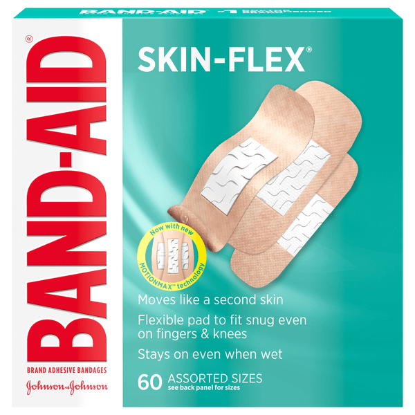 Save on BandAid SkinFlex Bandages Adhesive Assorted Sizes Order