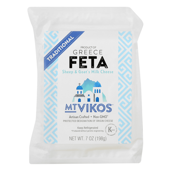 Save on Mt. Vikos Feta Cheese Sheep & Goat's Milk Blend Traditional