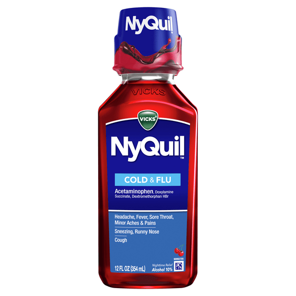 Save on Vicks NyQuil Cold & Flu Nighttime Relief Cherry Liquid Order