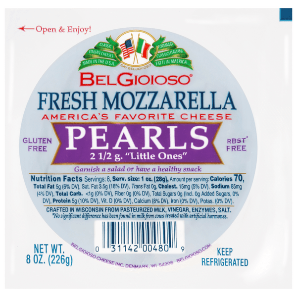 Save on BelGioioso Fresh Mozzarella Cheese Pearls Order Online Delivery