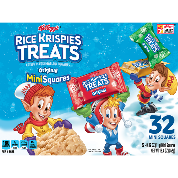 Save on Kellogg's Rice Krispies Treats Mini Squares Holiday Edition