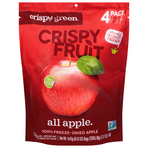 Save on Crispy Green Crispy Fruit All Apple FreezeDried 4 ct Order