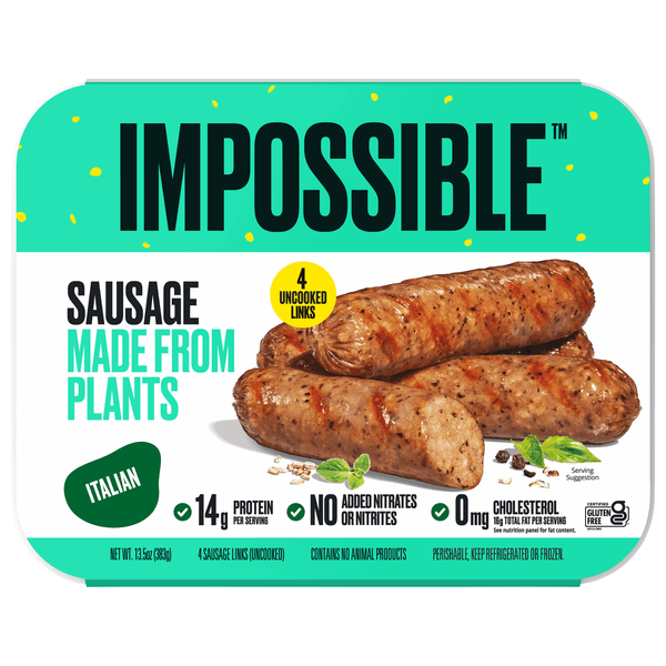 Save on Impossible Sausage Links Made From Plants Italian 4 ct Order