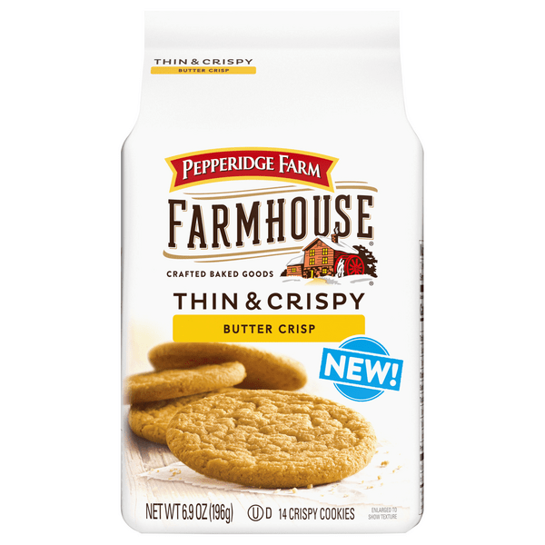 Save on Pepperidge Farm Farmhouse Thin & Crispy Cookies Butter Crisp