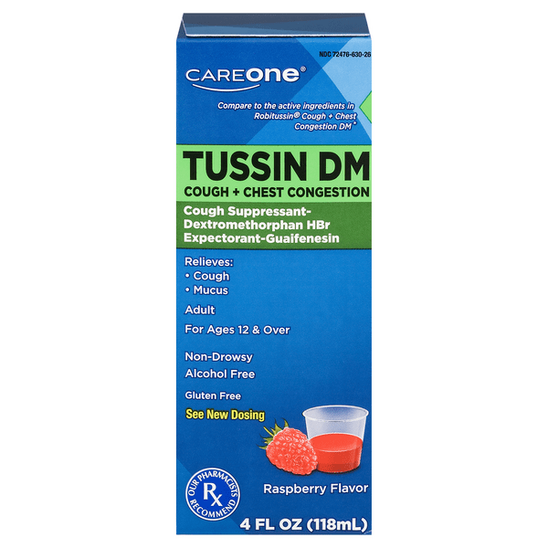 Save on CareOne Tussin DM Cough & Chest Congestion Non Drowsy Liquid