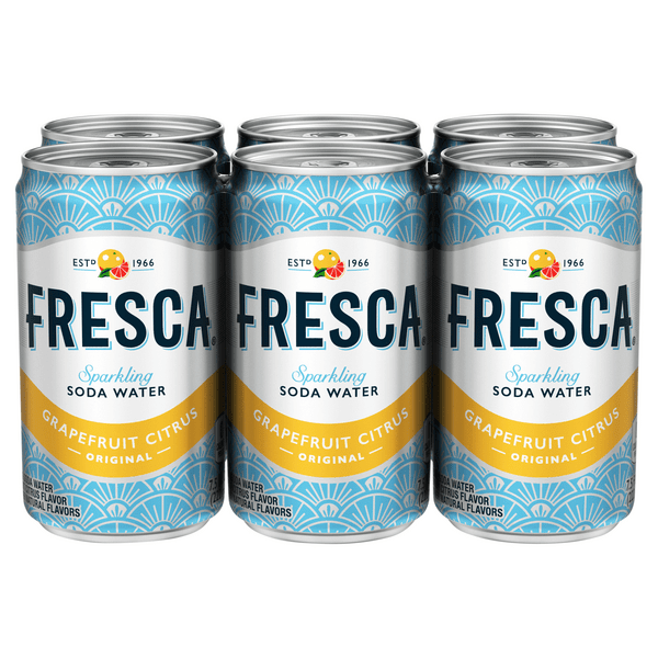 Save on Fresca Grapefruit Citrus Sparkling Soda Water Mini Cans 6 pk