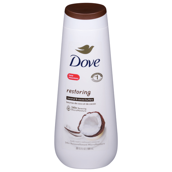 Save on Dove Restoring Body Wash Coconut Butter & Cocoa Butters Order