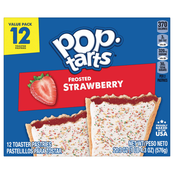 Save on PopTarts Toaster Pastries Frosted Strawberry 12 ct Order Online Delivery Food Lion