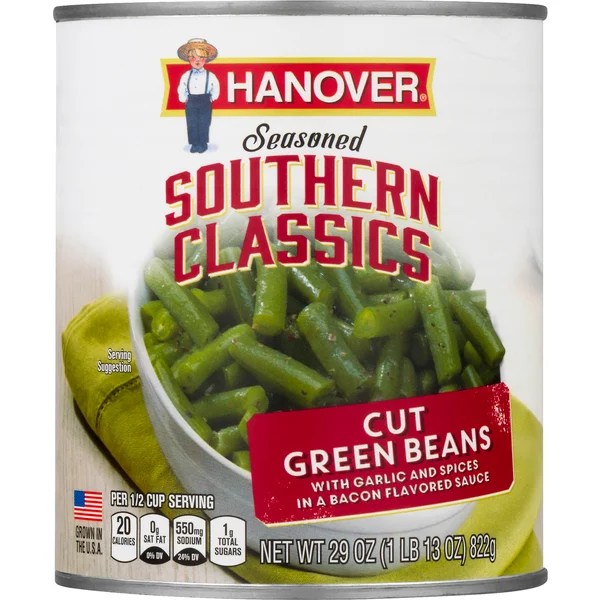 Save on Hanover Seasoned Southern Classics Green Beans Cut Order Online