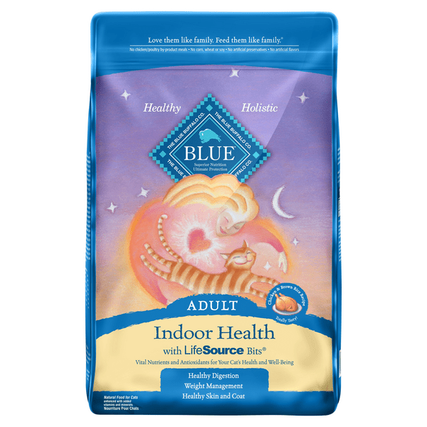 Save on Blue Buffalo Indoor Health Adult Dry Cat Food Chicken & Brown