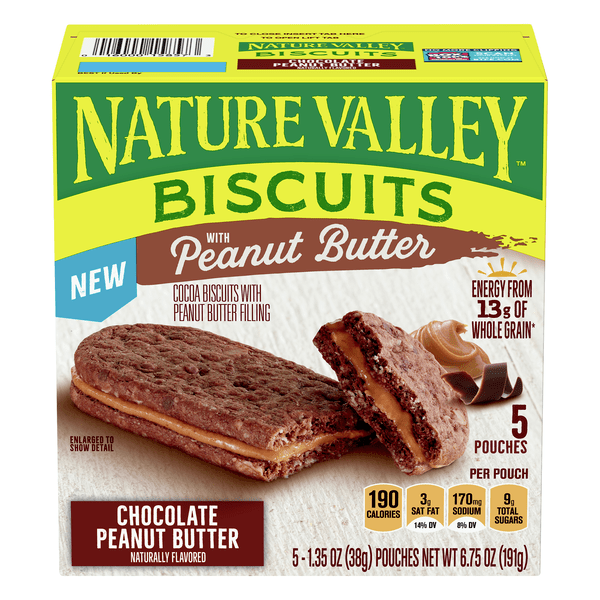 Save on Nature Valley Breakfast Biscuits Chocolate Peanut Butter 5 ct