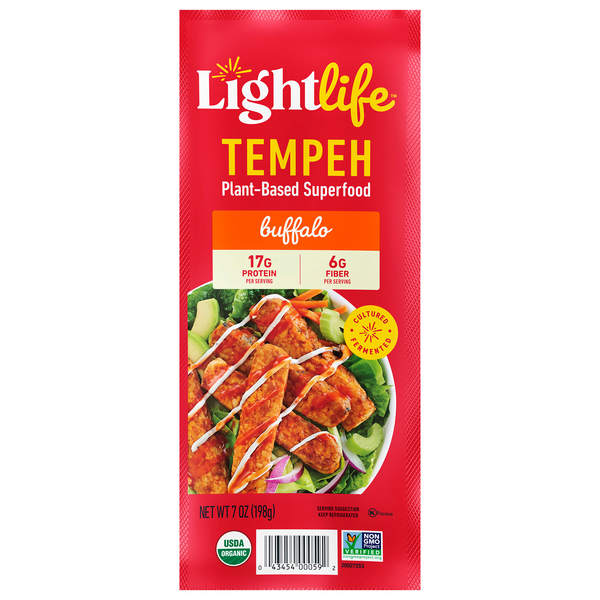 Save on Lightlife Tempeh PlantBased Superfood Strips Buffalo Organic Order Online Delivery