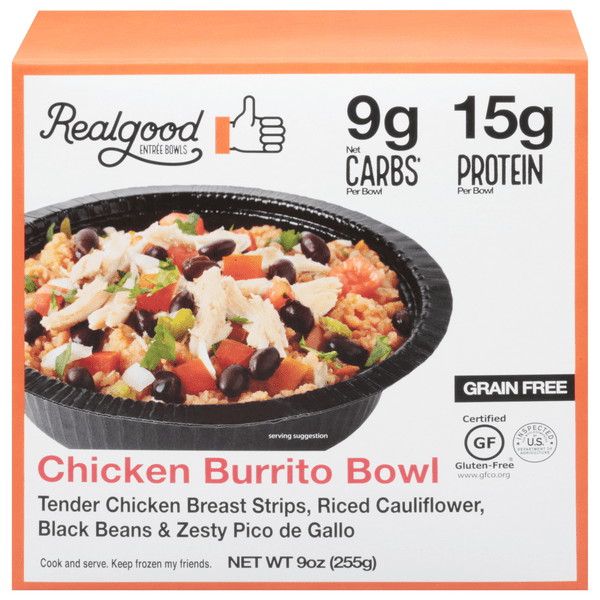 Save on Realgood Chicken Burrito Bowl Gluten & Grain Free Order Online