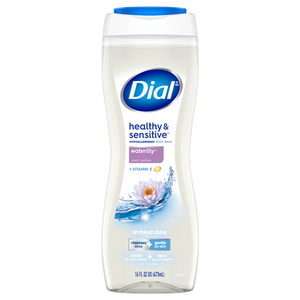 Save on Dial Body Wash Healthy & Sensitive Hypoallergenic Waterlily