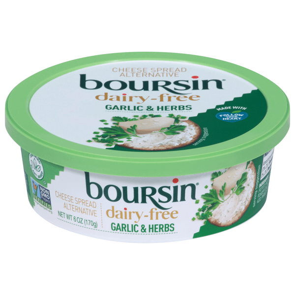 Save on Boursin Cheese Spread Alternative Garlic & Herbs Dairy Free